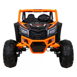 Masinuta electrica Buggy UTV-MX, roti spuma EVA, 2 locuri, portocaliu/negru
