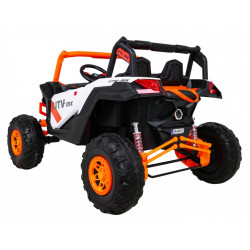 Masinuta electrica Buggy UTV-MX, roti spuma EVA, 2 locuri, portocaliu/negru