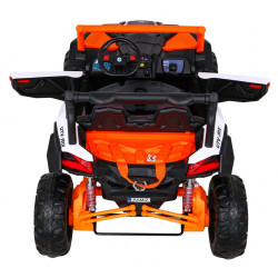 Masinuta electrica Buggy UTV-MX, roti spuma EVA, 2 locuri, portocaliu/negru