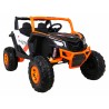 Masinuta electrica Buggy UTV-MX, roti spuma EVA, 2 locuri, portocaliu/negru