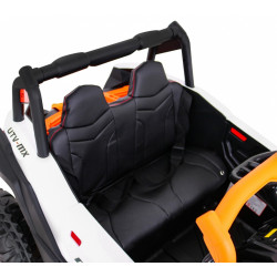 Masinuta electrica Buggy UTV-MX, roti spuma EVA, 2 locuri, portocaliu/negru