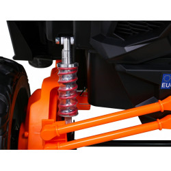 Masinuta electrica Buggy UTV-MX, roti spuma EVA, 2 locuri, portocaliu/negru
