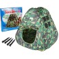 Cort de joaca militar pentru copii, interior/exterior, inchidere velcro, 2 ferestre, verde Cort de joaca militar pentru copii, interior/exterior, inchidere velcro, 2 ferestre, verde
