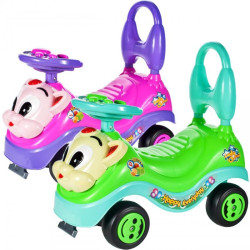 Premergator masinuta pentru copii cu claxon, plastic, multicolor