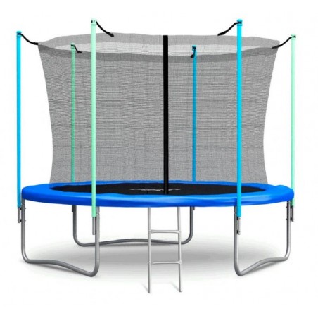 Trambulina copii, diametru 366cm, plasa protectie inclusa, 4 picioare din otel, sarcina maxima 150kg