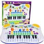 Orga electronica pentru copii, sunete animale, muzica, plastic, alb