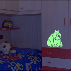 Sticker glow Funny Bear