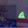 Sticker decorativ glow luminos model Funny Bear