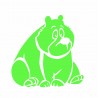 Sticker decorativ glow luminos model Funny Bear