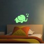 Sticker fosforescent luminos model Elefant cu inimioare
