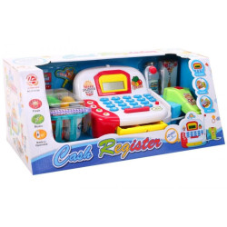 Casa de marcat de jucarie, emite sunete, accesorii incluse, plastic, multicolor