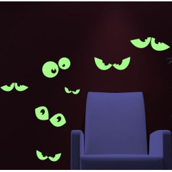 Sticker decorativ glow luminosmodel Ochi Jucausi