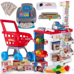 Supermarket de jucarie, accesorii incluse, plastic, multicolor