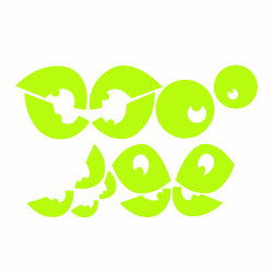Sticker decorativ glow luminosmodel Ochi Jucausi