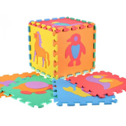 Puzzle educativ cu animale, spuma poliuretanica, multicolor