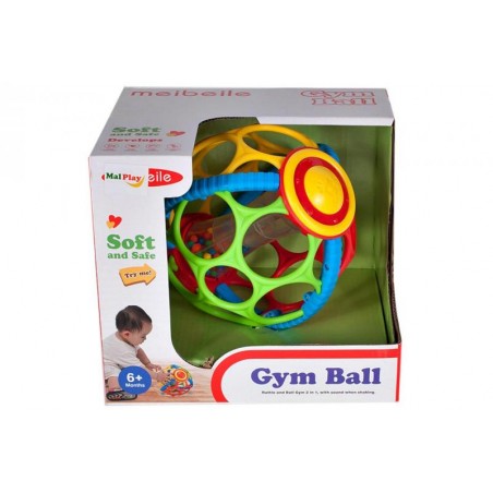 Minge interactiva moale pentru copii, emite sunete, plastic, multicolor