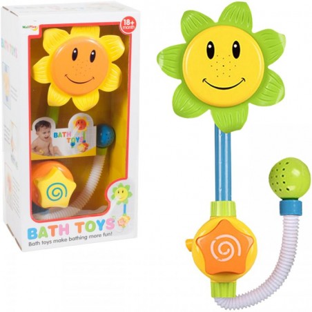 Jucarie de baie pentru copii, floare, prindere cu ventuze, multicolor