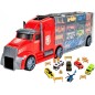 Camion cu masinute, 5 masinute incluse, plastic, multicolor Camion cu masinute, 5 masinute incluse, plastic, multicolor
