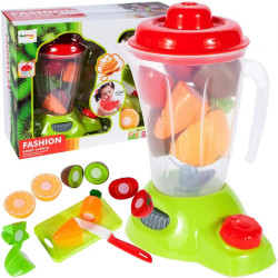 Mixer de jucarie, emite sunete si lumini, fructe, legume, plastic, multicolor