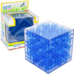 Jucarie interactiva, labirint 3D, plastic, albastru