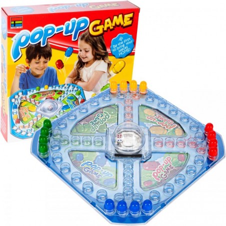 Joc de societate, pop-up chinezesc, 16 pioni, multicolor, plastic