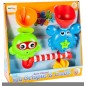 Jucarie de baie pentru copii, caracatita/crabi, prindere cu ventuze, plastic, multicolor