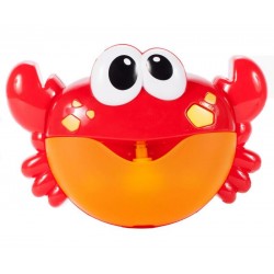 Jucarie de baie pentru copii crab, prindere cu ventuze, melodii, plastic, rosu
