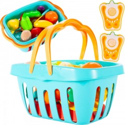 Set cosulet cu legume/fructe pentru copii, aragaz, fierbator, oala, plastic, multicolor