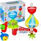 Jucarie de baie pentru copii moara de vant, prindere cu ventuze, plastic, multicolor Jucarie de baie pentru copii moara de vant, prindere cu ventuze, plastic, multicolor