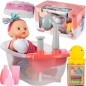 Cada baie de jucarie cu papusa pentru copii, accesorii incluse, sampon, scutec, 28 x 22 x 19 cm, plastic, multicolor Cada baie de jucarie cu papusa pentru copii, accesorii incluse, sampon, scutec, 28 x 22 x 19 cm, plastic, multicolor