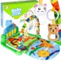 Covoras muzical interactiv girafa cu pian, sunete intrumente, melodii, 80 x 65 x 43 cm, multicolor