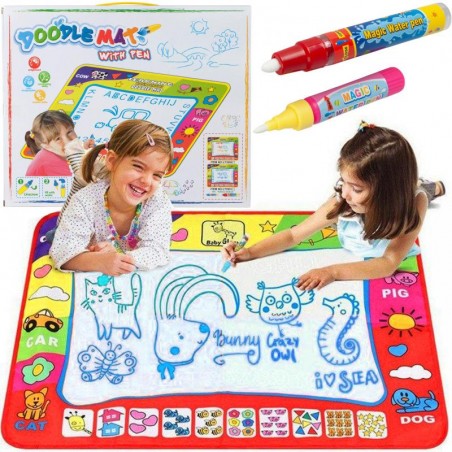 Covoras pentru desen cu apa, 2 stilouri incluse, 80 x 60 cm