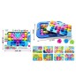 Puzzle mozaic tip ciupercute, 48 piese, 8 compozitii, plastic, multicolor