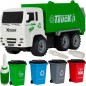 Masinuta gunoi cu pubele, 4 pubele incluse, surubelnita, 26 x 9 x 12 cm, plastic, multicolor Masinuta gunoi cu pubele, 4 pubele incluse, surubelnita, 26 x 9 x 12 cm, plastic, multicolor
