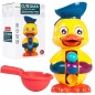 Jucarie de baie pentru copii ratusca, prindere cu ventuze, 11,0 x 14,0 x 22,5 cm, plastic, galben