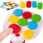 Joc puzzle pentru copii quick pucks, 16 discuri, tava, inele, plastic, multicolor Joc puzzle pentru copii quick pucks, 16 discuri, tava, inele, plastic, multicolor