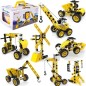 Puzzle 8 in 1 macara, 100 piese, surubelnita, cheie, 33,0 x 18,0 x 20,0 cm, plastic, galben