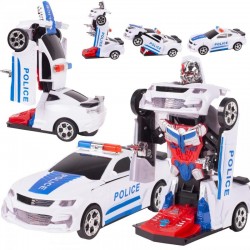 Mașina de poliție se transformă într-un robot