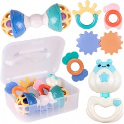 Set jucarii dentitie pentru copii, 6 forme, cauciuc, multicolor