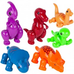 Set figurine dinozaur, elemente mobile, plastic, multicolor