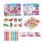 Set margele pentru confectionat bratari, 210 margele, multicolor Set margele pentru confectionat bratari, 210 margele, multicolor