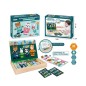 Puzzle magnetic educativ teddy bear, 43 piese, animale, marker inclus, piele, multicolor