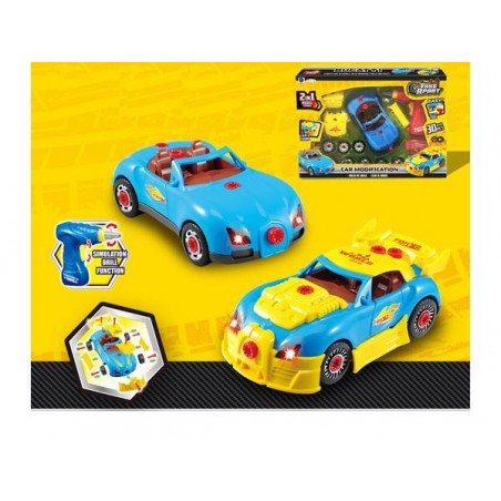 Masinuta de curse pentru copii, efecte sunete si lumini, 18,5 x 9,5 cm, plastic, multicolor