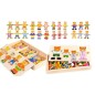 Puzzle teddy bear pentru copii, 72 piese, lemn, multicolor