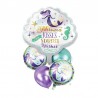 Kit baloane tematica sirena, 2 baloane latex si 3 baloane folie