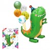 Kit 6 baloane petrecere, dinozaur, folie si latex, multicolor