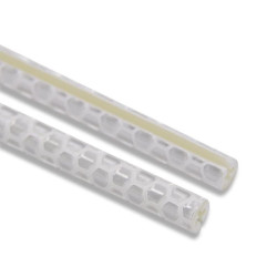 Ornamente reflectorizante pentru spite bicicleta, inaltime 7 cm, albe, set 12 bucati
