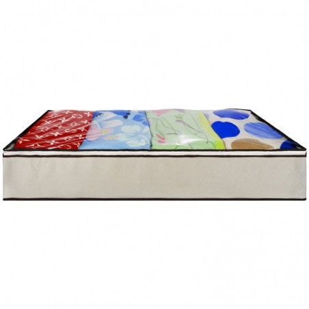 Dulap depozitare, material textil, inchidere cu fermoar, 80x45x15 cm