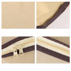 Dulap depozitare, material textil, inchidere cu fermoar, 80x45x15 cm
