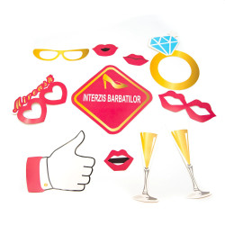 Set propsuri Petrecerea burlacitelor, 16 piese, multiple accesorii party